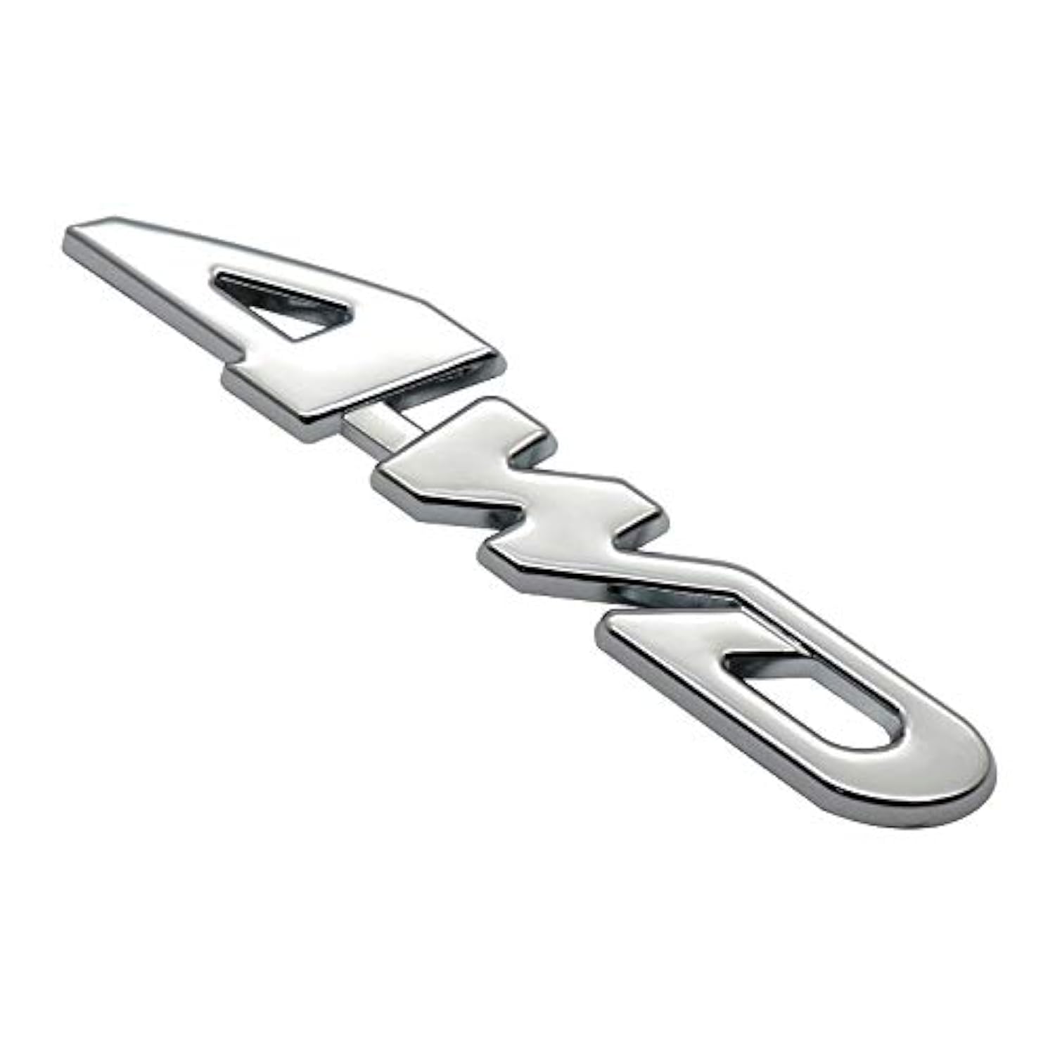 4WD Emblem Badge 3D Letter Metal Aluminum Alloy Fender Side Panel Car Sticker for All Wheel Drives, Off-Road, SUVs, Auto Trucks