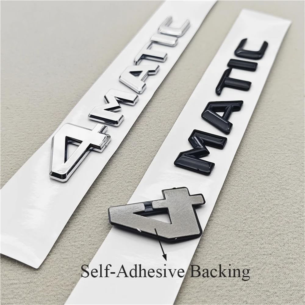 3D ABS 4MATIC Trunk Emblem Badge for Mercedes-Benz C E G S Class GLC GLS