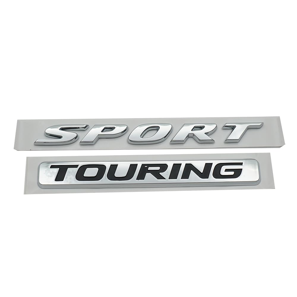 Sport Touring Rear Trunk Letter Logo Badge Emblem Nameplate (2 pieces)