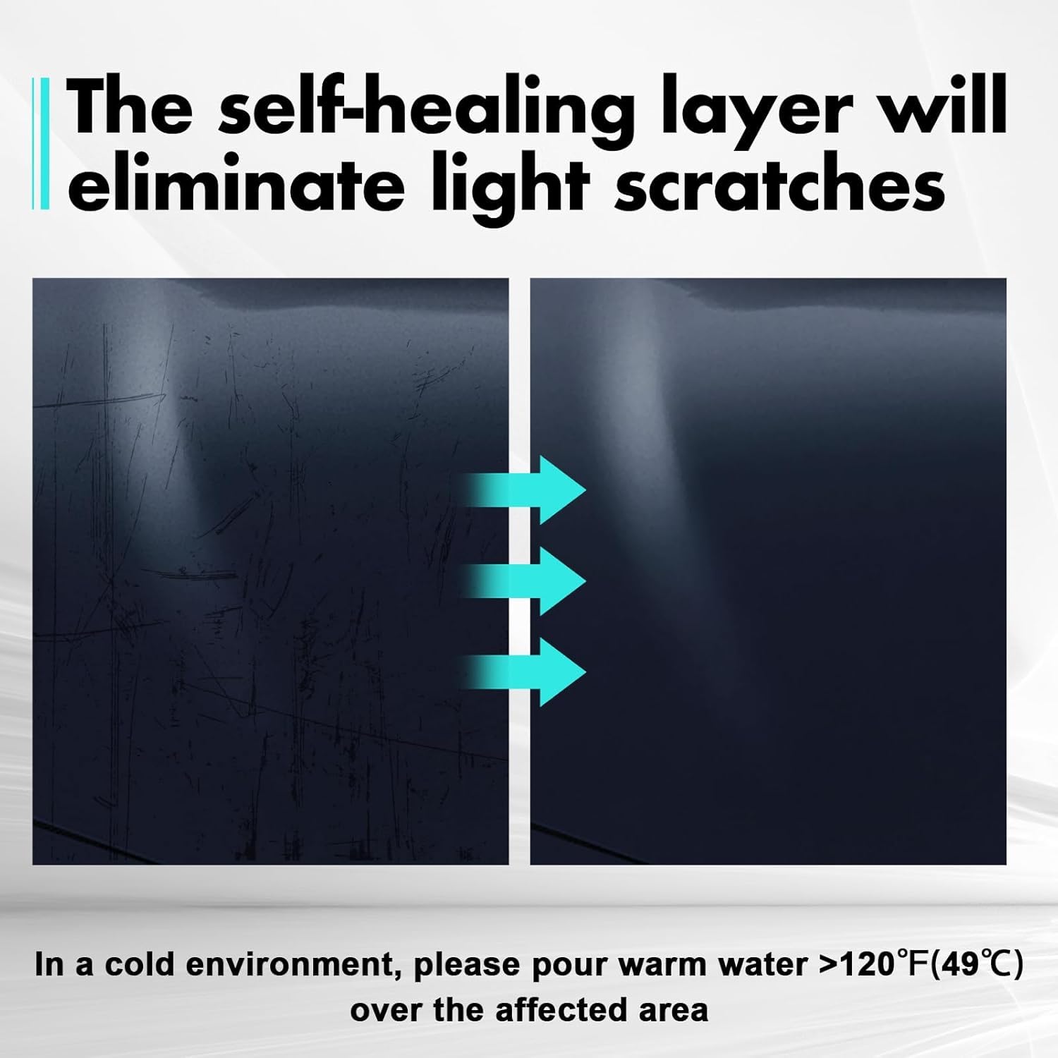 32% VLT Dark Smoked TPU Headlight Film for Toyota RAV4 2026-2027 — Pre-Cut Self-Healing PPF, Anti-Scratch Guard with Install Kit - Goecice