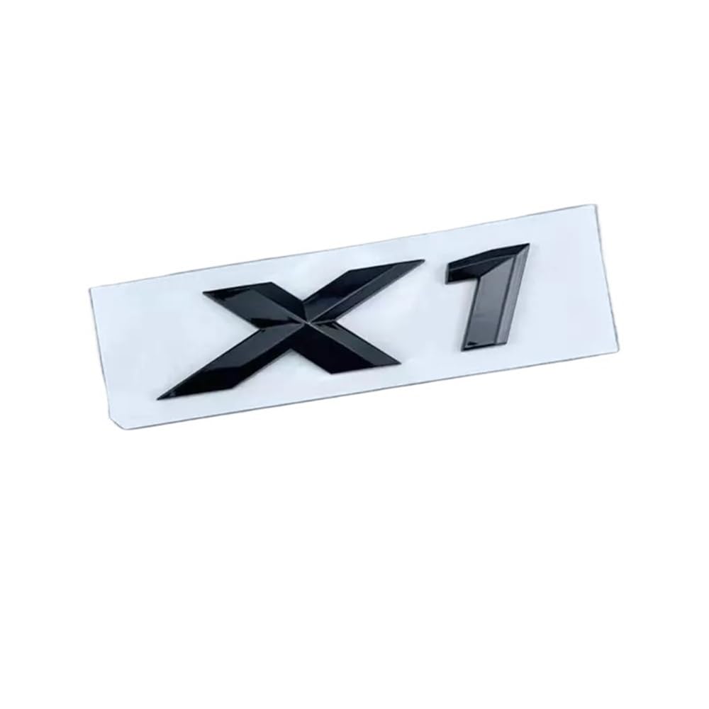 3D ABS Rear Trunk Emblem Badge for BMW X1 X2 X3 X4 X5 X6 X7 - Chrome & Glossy Black