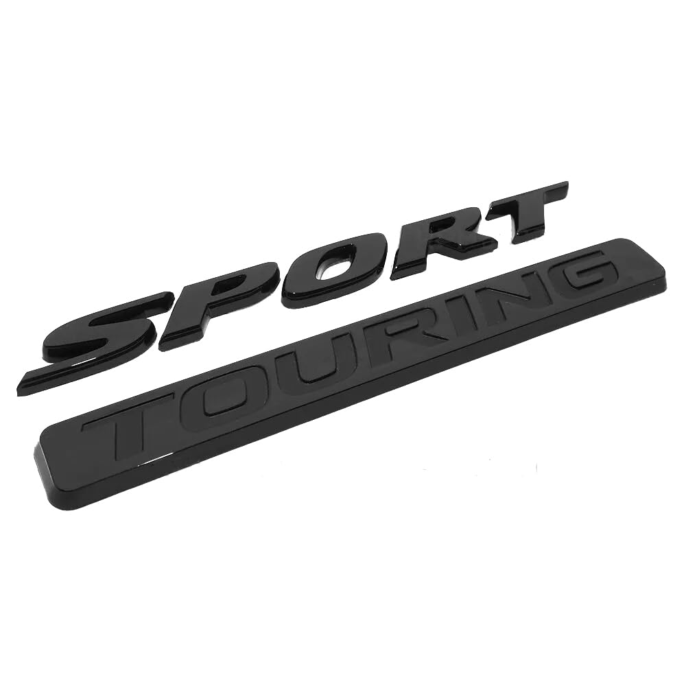 Sport Touring Rear Trunk Letter Logo Badge Emblem Nameplate (2 pieces)