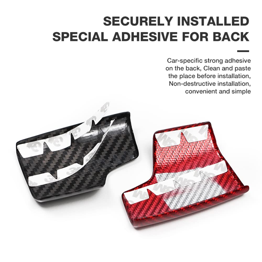 Audi Carbon Fiber Shift Knob Cover Trim | For A6 S6 RS6 A7 RS7 Q7 Q8 A8 S8 (2019-2024) - AutoGearHub