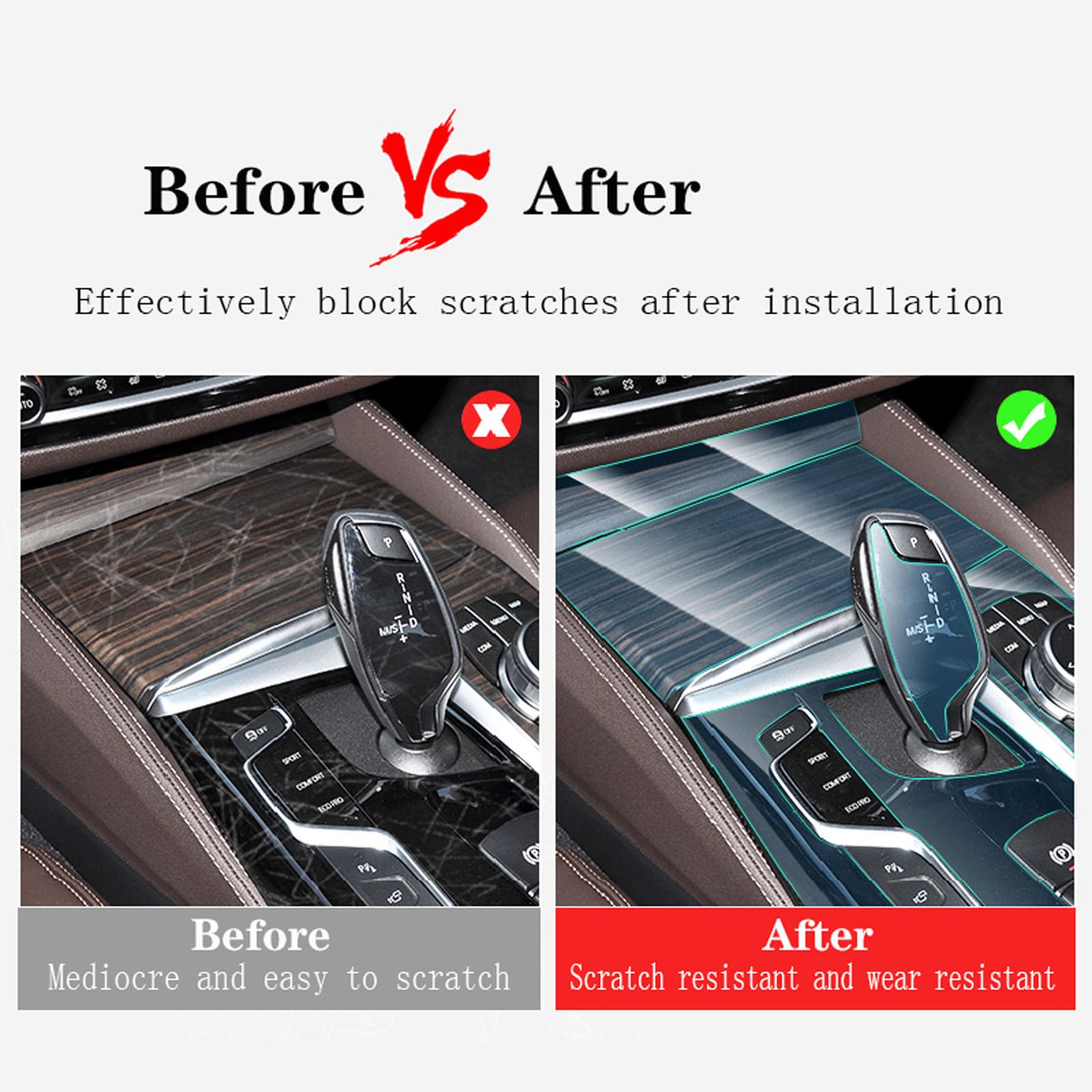 Car Interior Center Console Transparent TPU Protective Film Navigation Accessories,Fit for Mazda CX-30 2020-2023 - Goecice Store