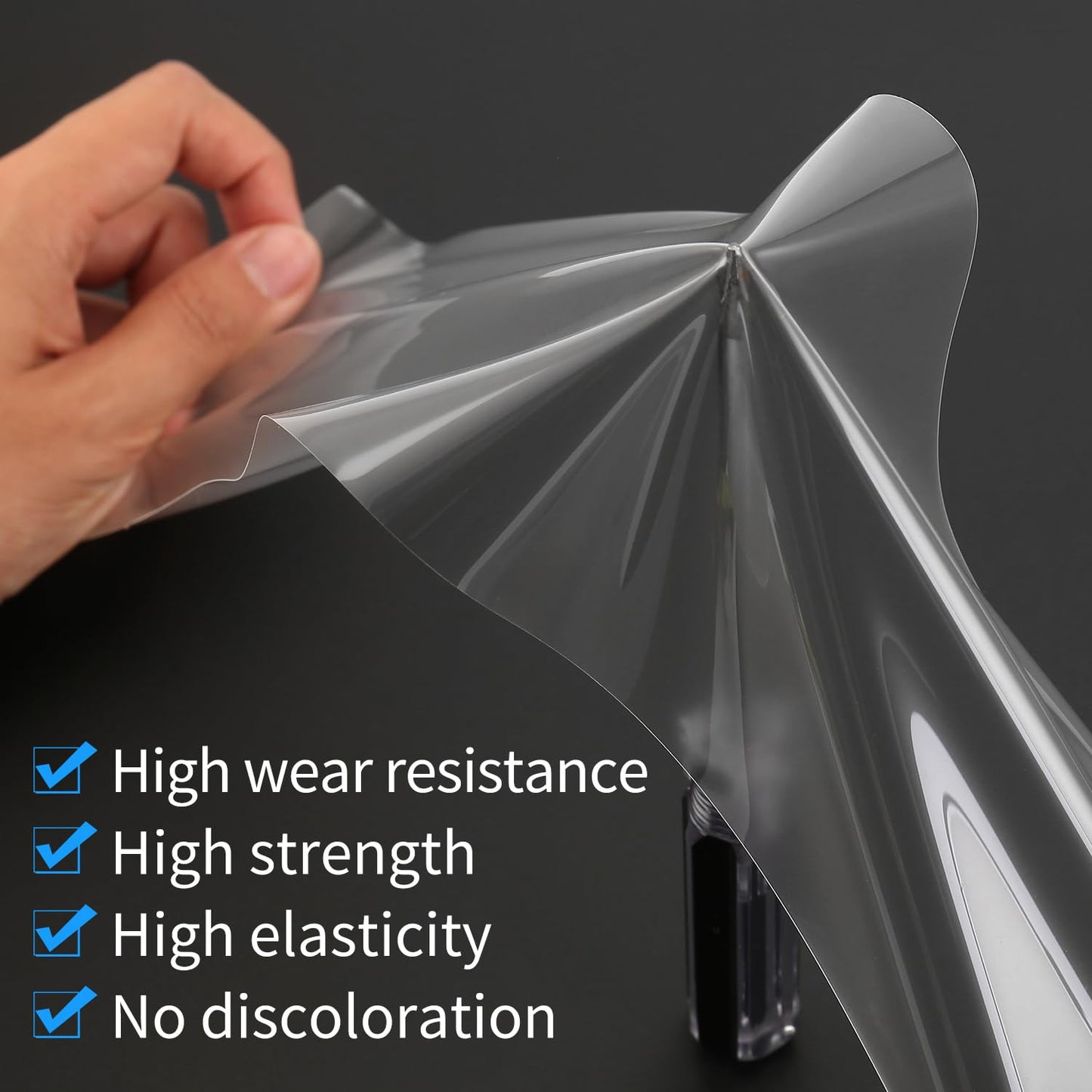 Clear TPU Headlight Protection Film for Toyota RAV4 2016-2018 & Hybrid — Pre-Cut Invisible PPF, Anti-Yellowing 5-Piece Kit - Goecice