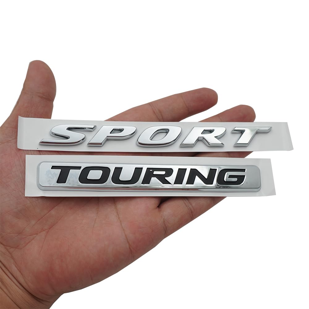 Sport Touring Rear Trunk Letter Logo Badge Emblem Nameplate (2 pieces) - Goecice Store